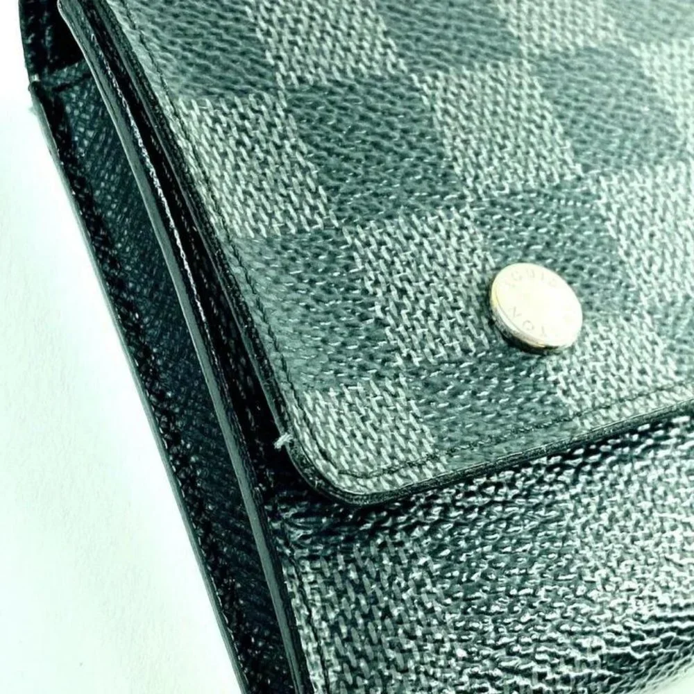 Louis Vuitton Damier Graphite Long Wallet Portefeu